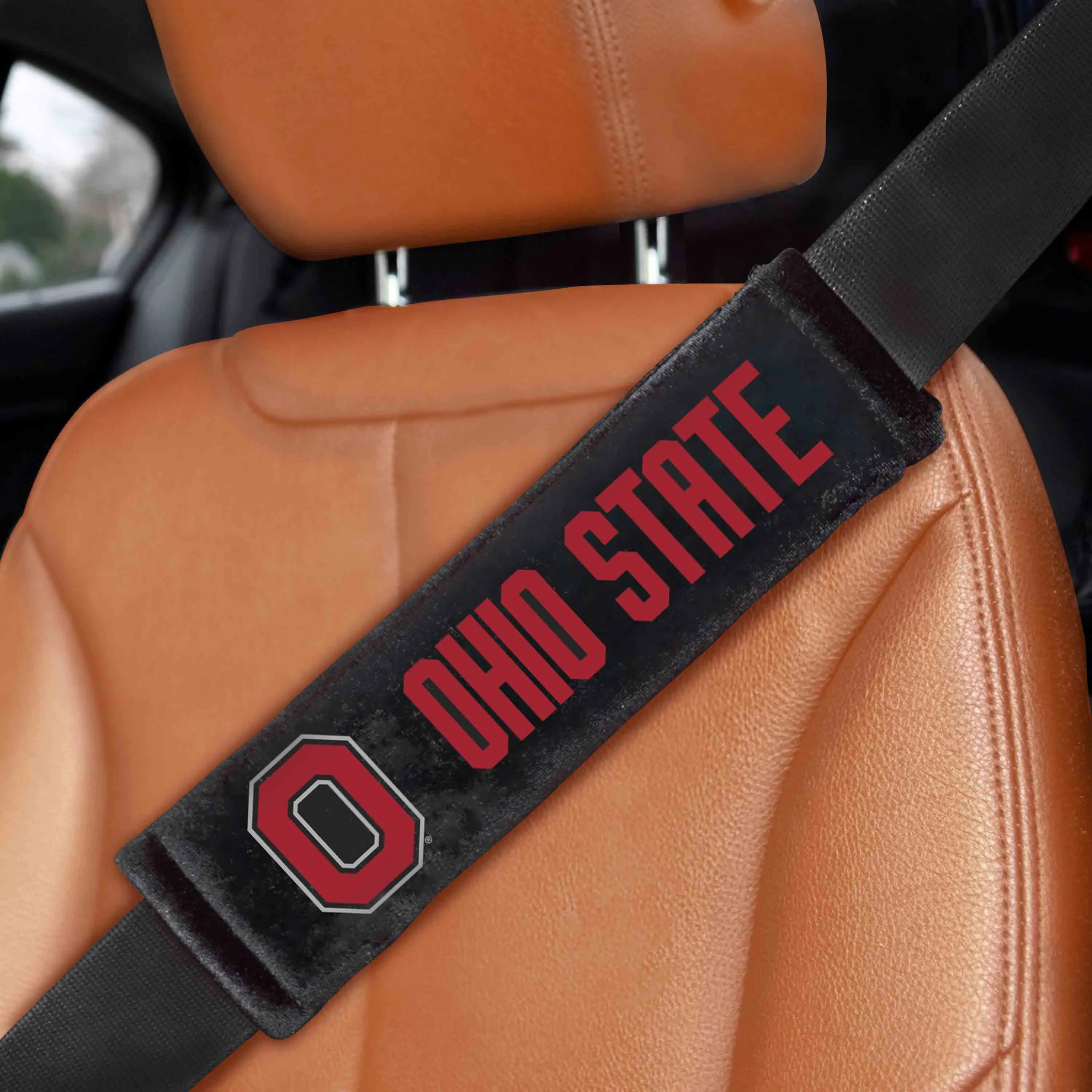Ohio State University Embroidered Seatbelt Pad - Pair