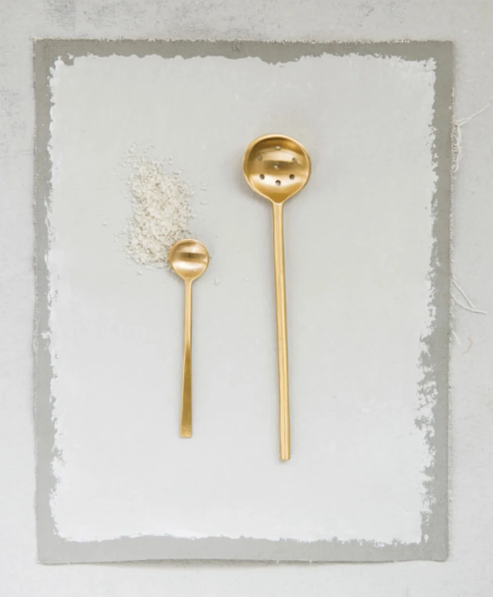 Olive Spoon Antique Brass Finish