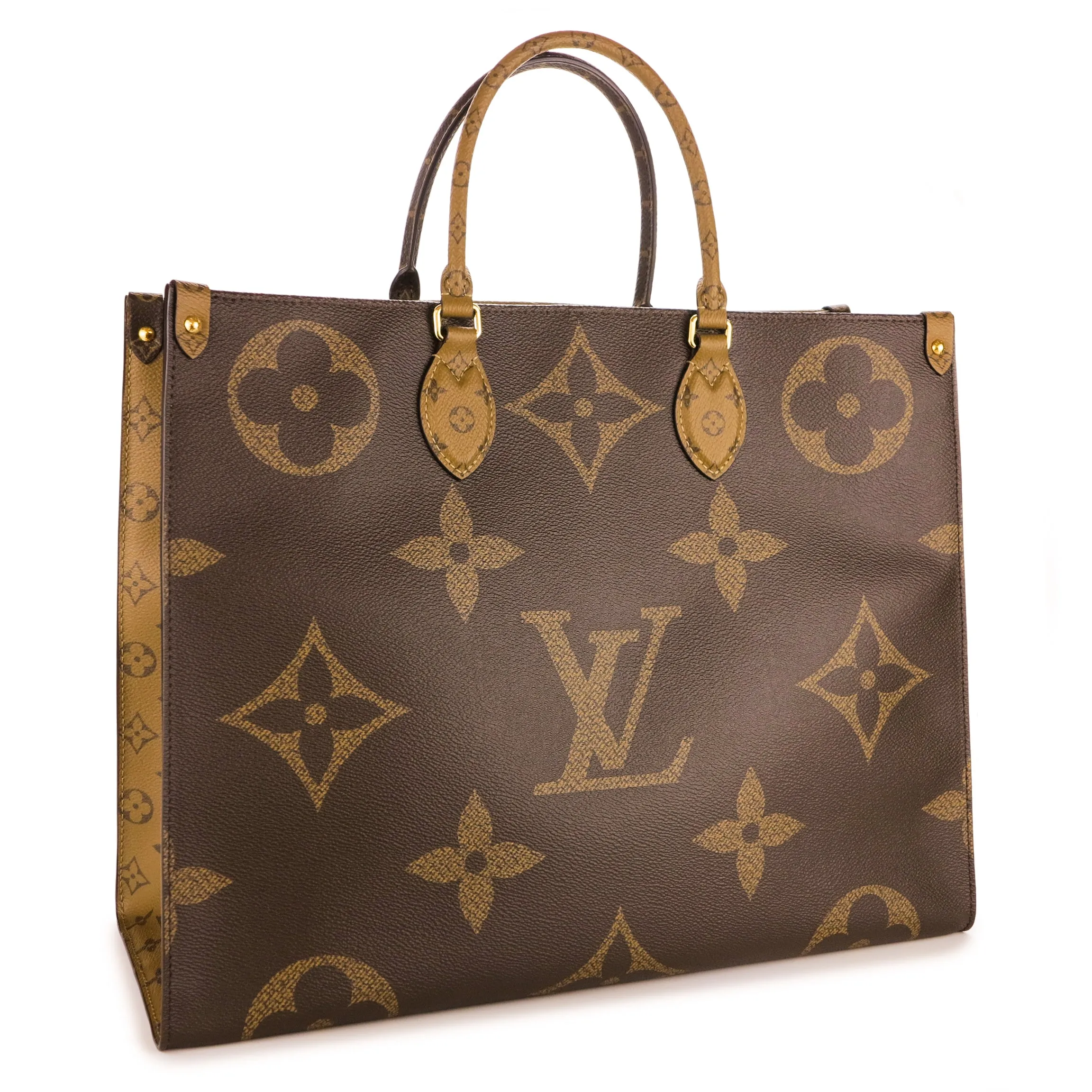 Onthego GM Tote Bag in Giant Reverse Monogram