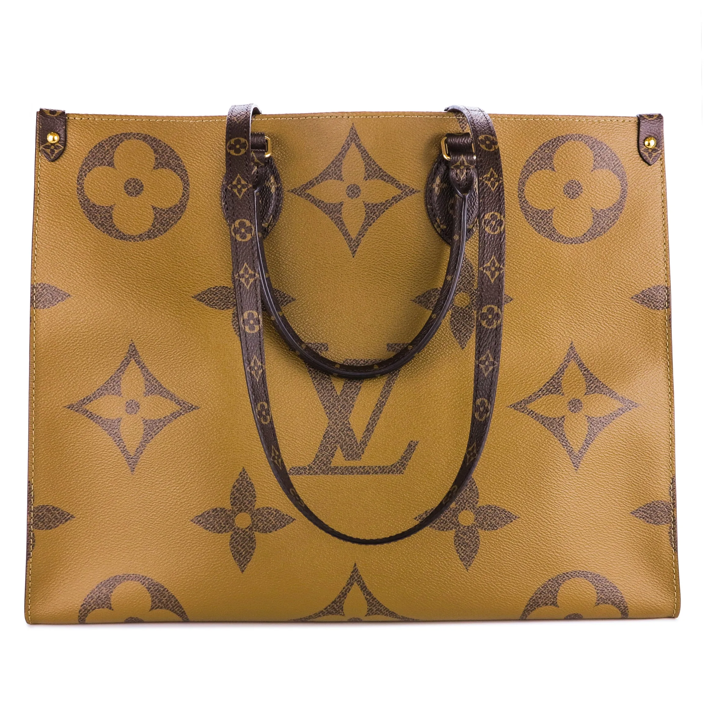 Onthego GM Tote Bag in Giant Reverse Monogram