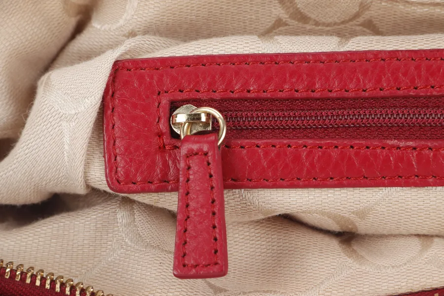 OROTON RED LARGE HOBO BAG WITH DUST COVER