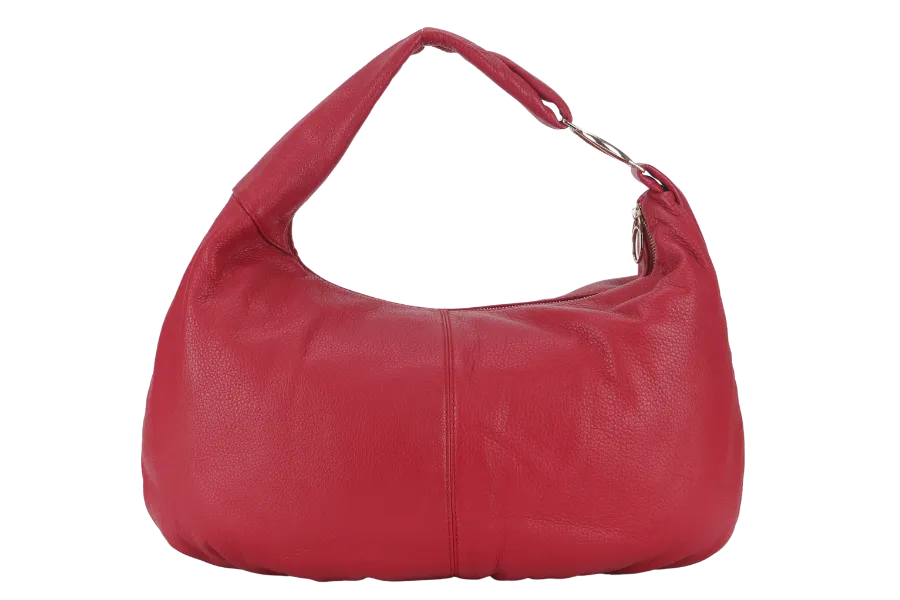 OROTON RED LARGE HOBO BAG WITH DUST COVER