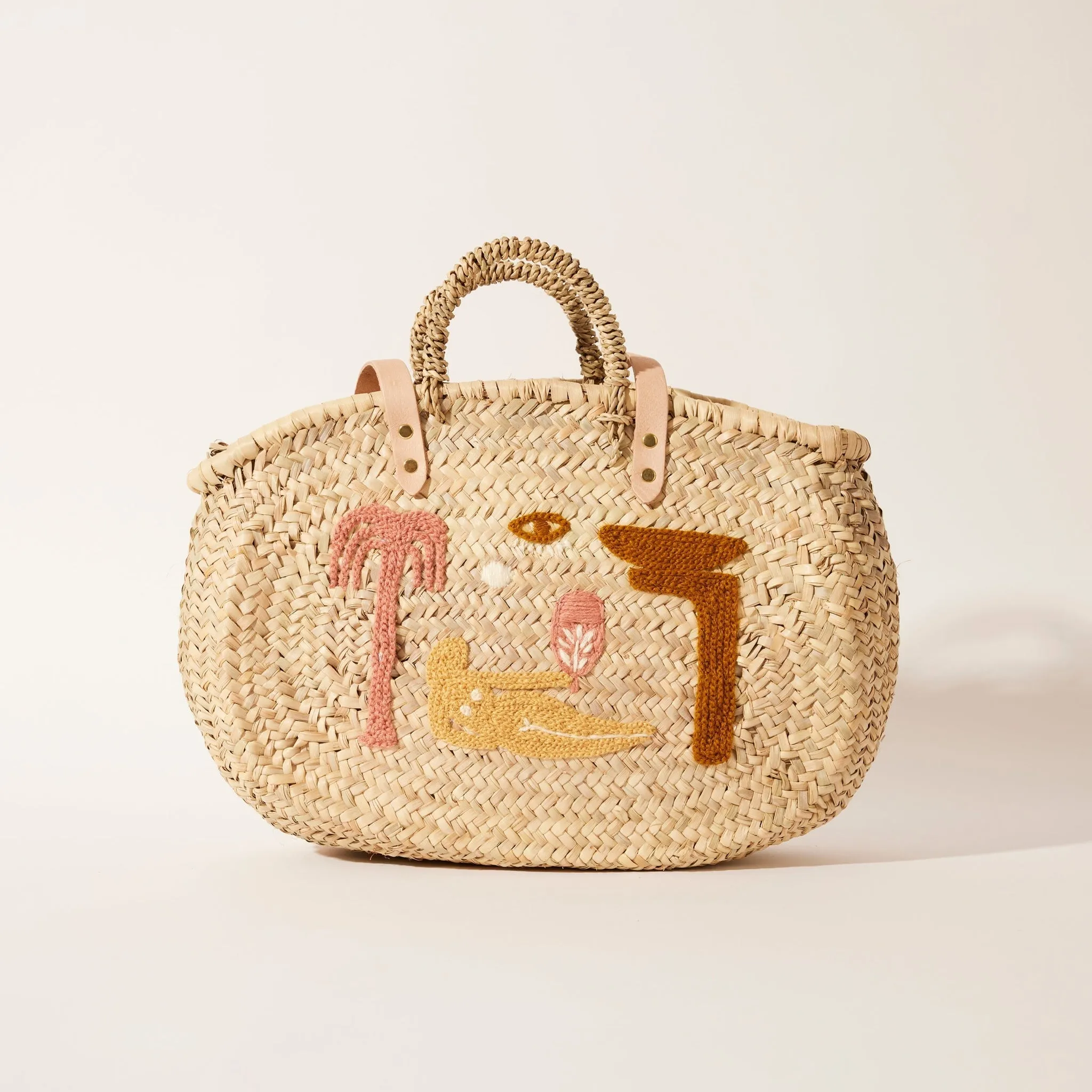PANIER OLYMPE BASKET BAG - TERRACOTTA