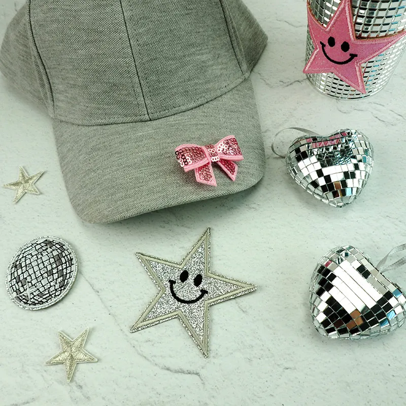 PATCH PUFFY SMALL SEQUIN BOWS