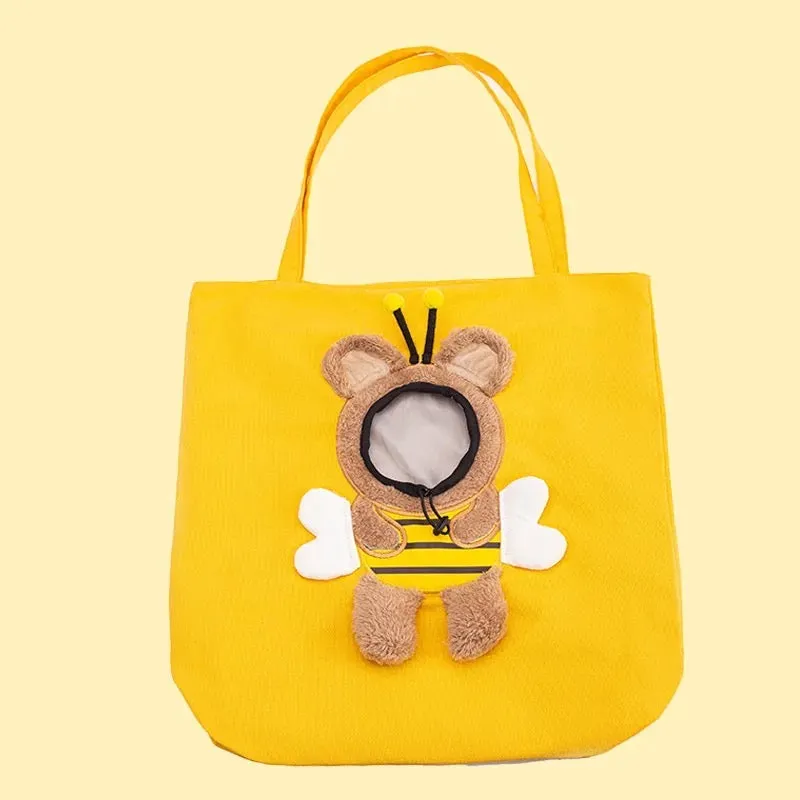 Peek-a-boo Tote Bag with Pet Face Hole