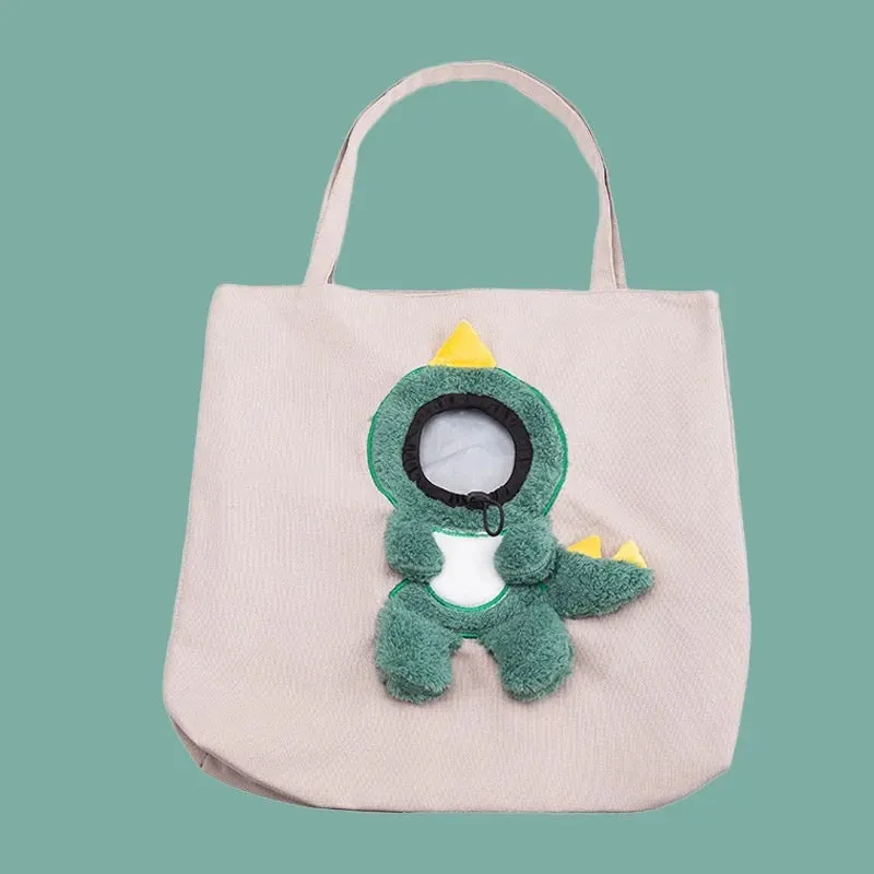 Peek-a-boo Tote Bag with Pet Face Hole