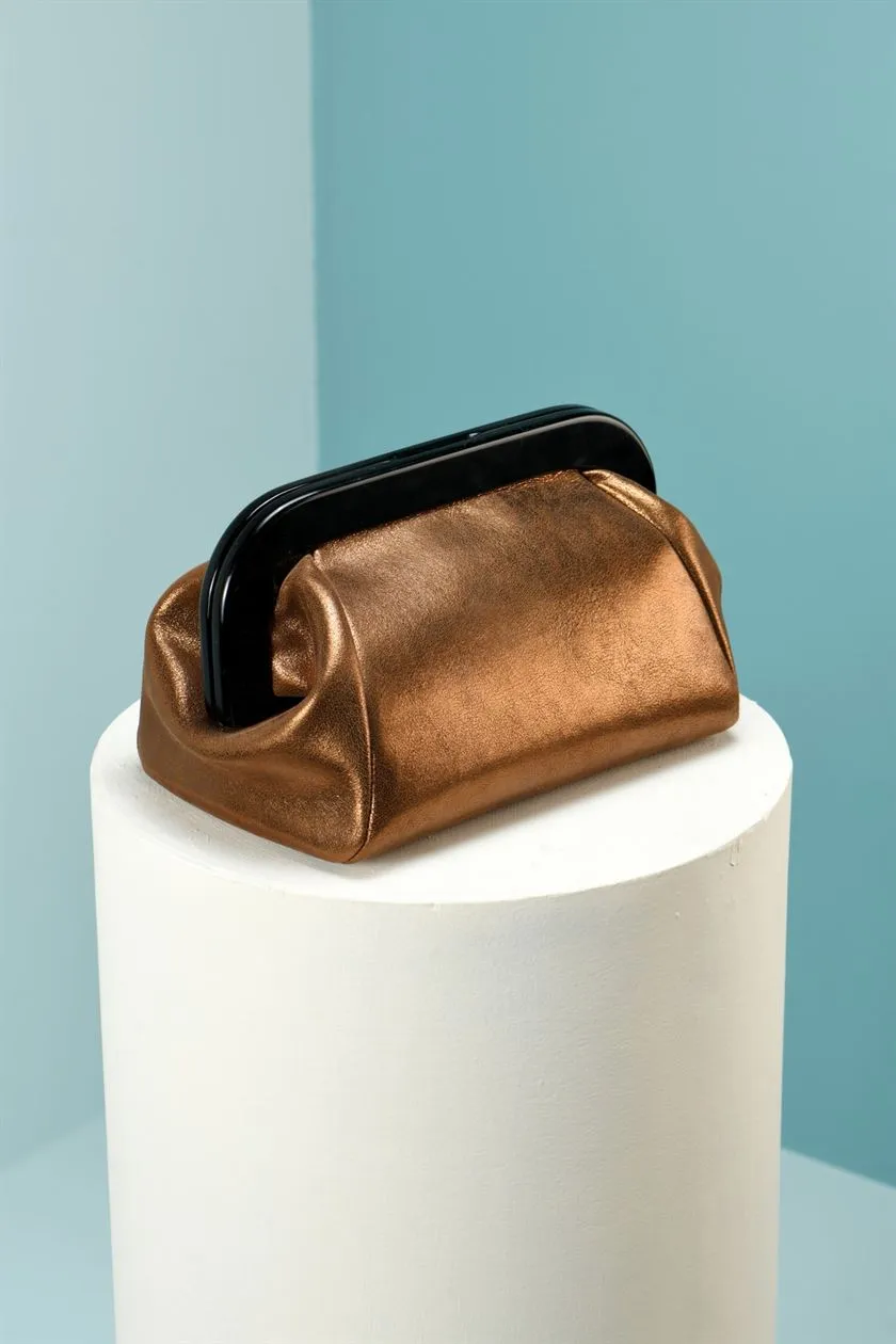 Perona   I  Ailie I Women-Leather Bags& Accessories -Evening Clutch-Pwb-Fv21-612-Golden   AS7807