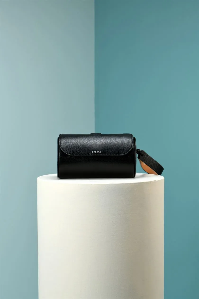 Perona   I   Alivia I Women-Leather Bags& Accessories -Evening Bag-Pwb-Fv21-681-Black  AS7815