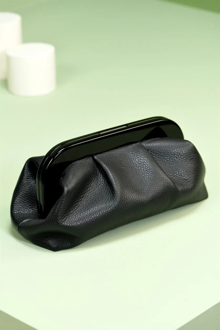 Perona   I   Aura I Women-Leather Bags& Accessories -Evening Clutch-Pwb-Fv21-83-Black  AS7808