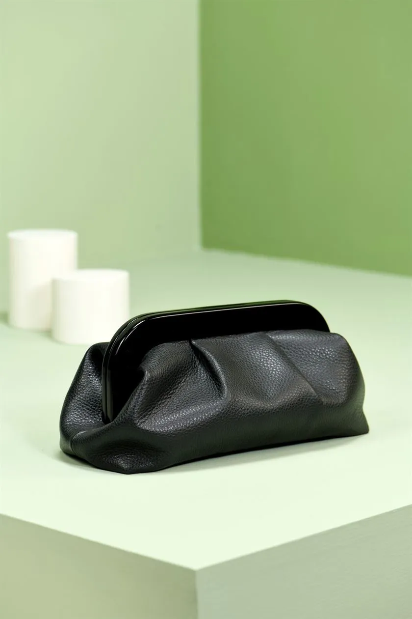 Perona   I   Aura I Women-Leather Bags& Accessories -Evening Clutch-Pwb-Fv21-83-Black  AS7808