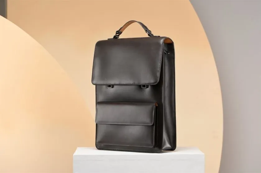 Perona   -   Mens-Leather Goods-Bags & Accessories -Taishi-Pmb-Ss24-545-N/A-Dark Brown