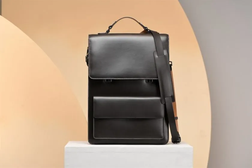 Perona   -   Mens-Leather Goods-Bags & Accessories -Taishi-Pmb-Ss24-545-N/A-Dark Brown