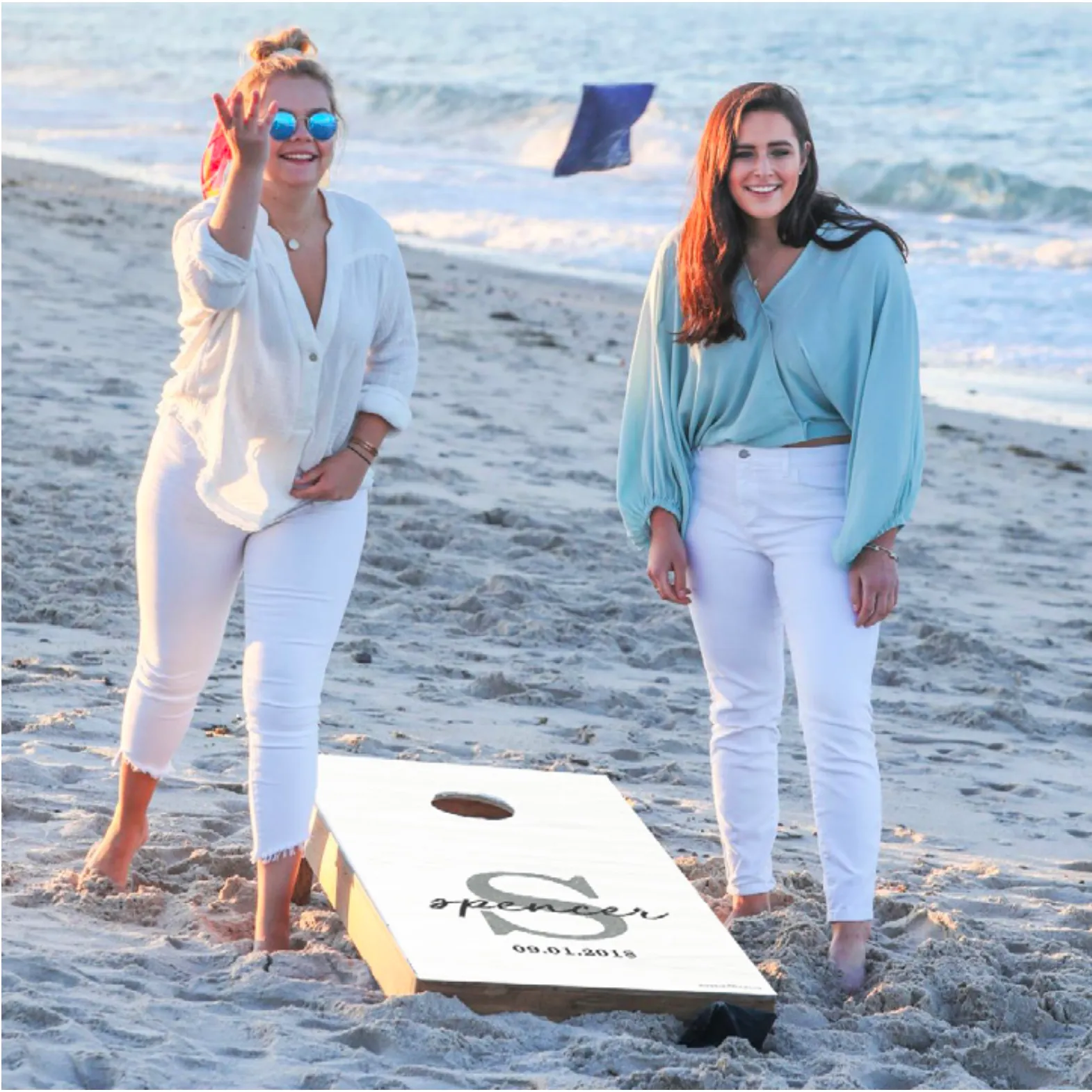 Personalized Monogram Cornhole Game Set