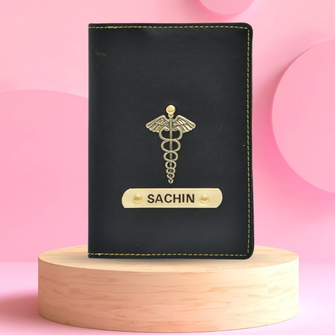 Personalized Passport Cover - Black-