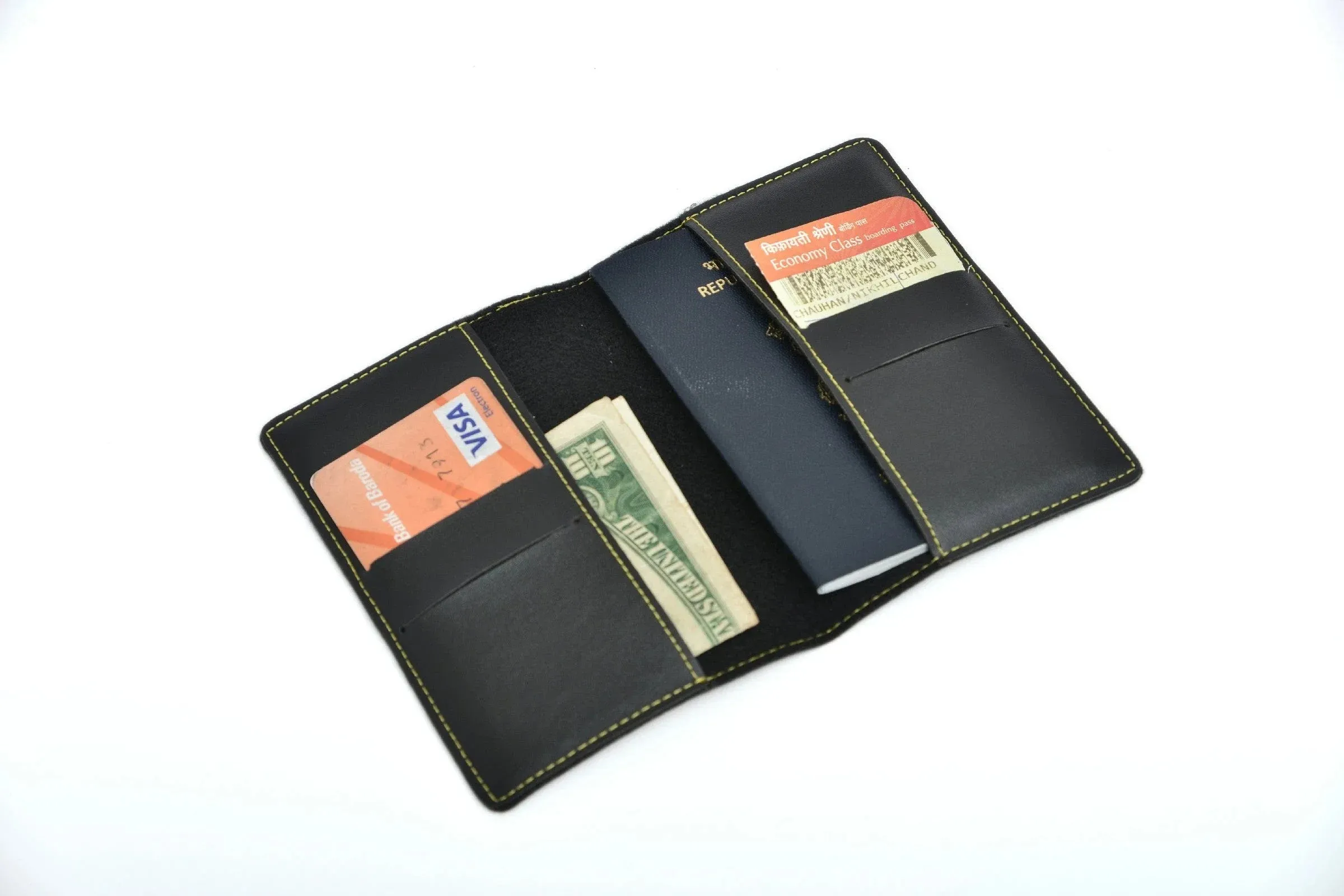 Personalized Passport Cover - Black-