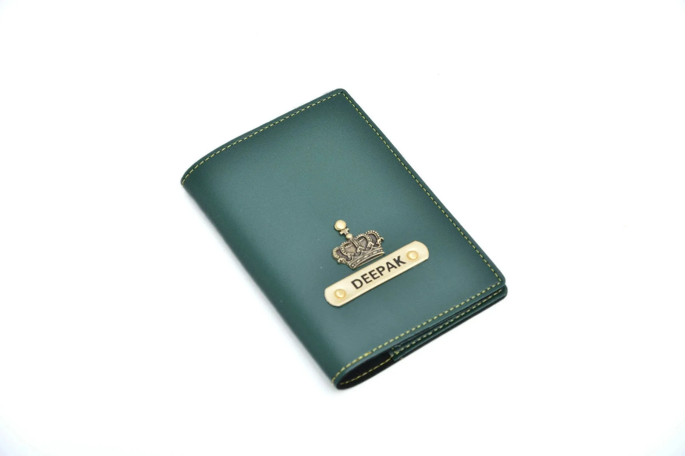 Personalized Passport Cover - Olive Green