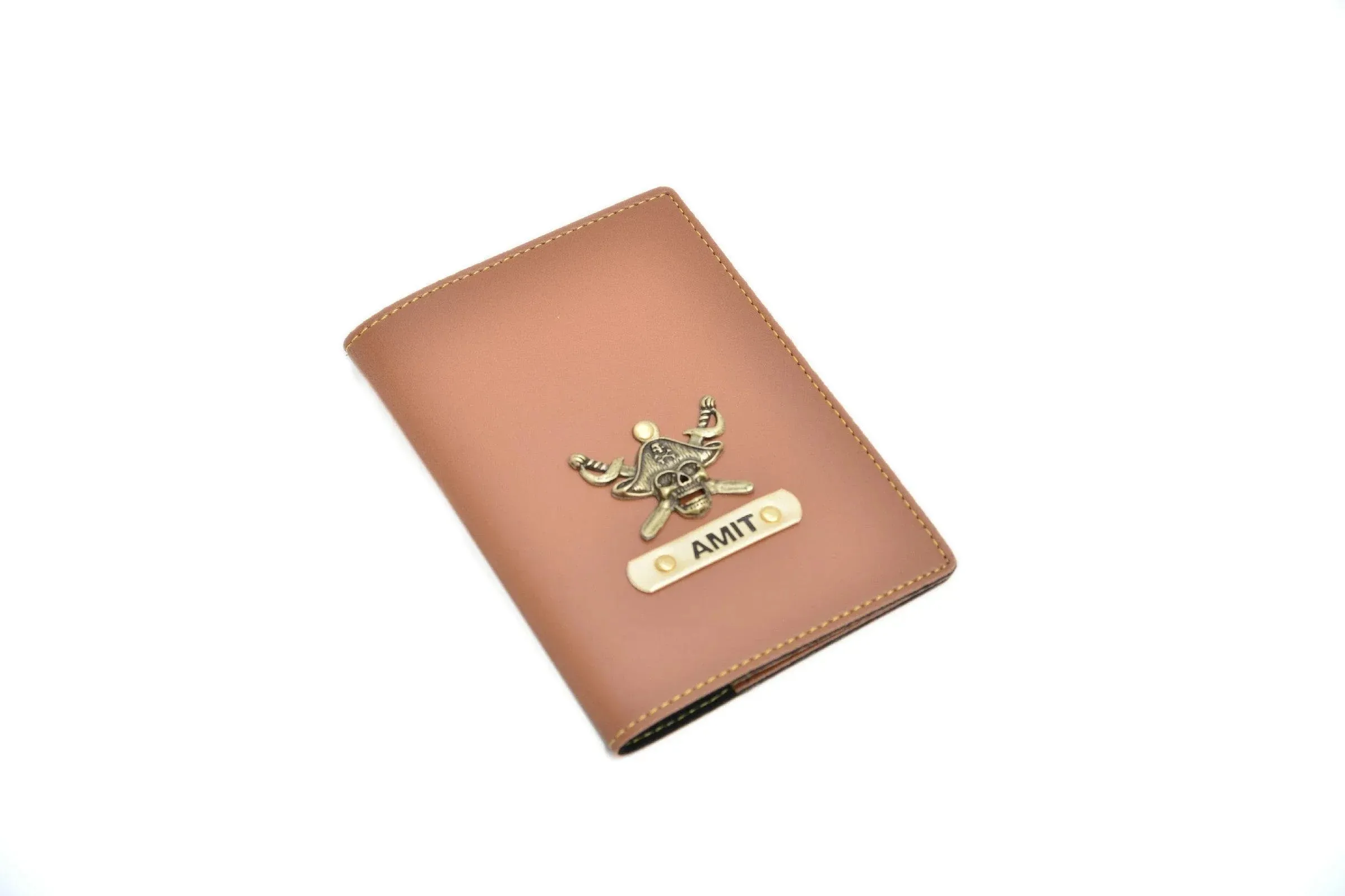 Personalized Passport Cover - Tan