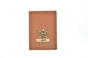 Personalized Passport Cover - Tan