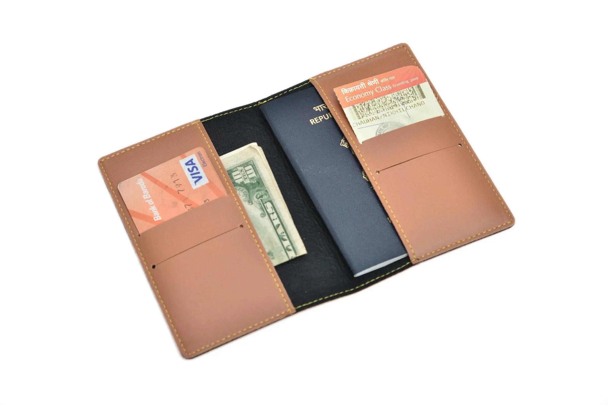 Personalized Passport Cover - Tan