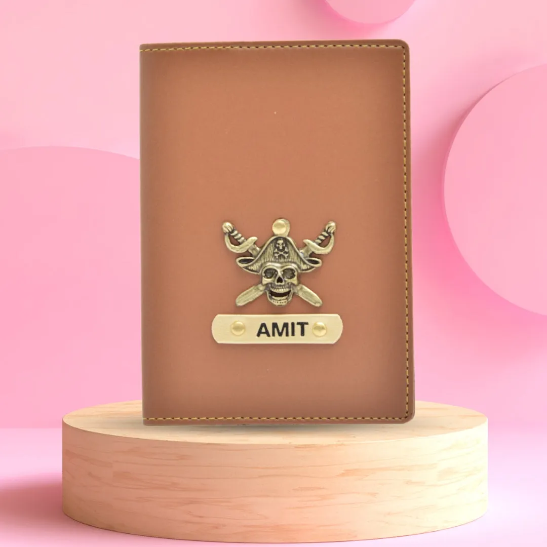 Personalized Passport Cover - Tan