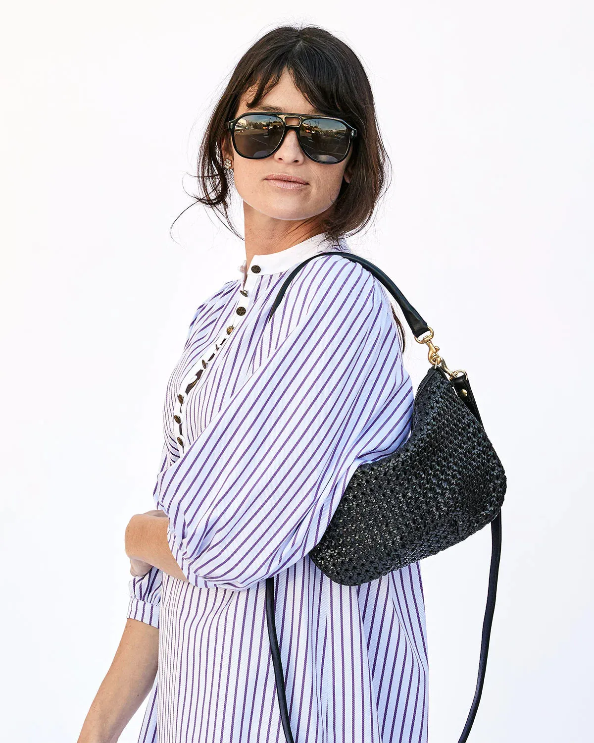Petit Moyen in Black Rattan