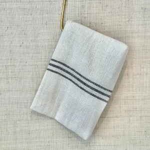 Petrichor Fold Over Clutch Charcoal Stripe