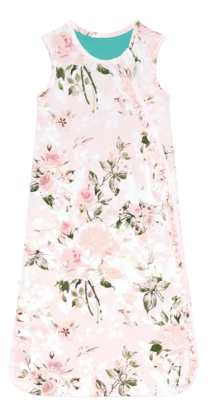 Posh Peanut 2.5 Tog Sleeveless Ruffled Sleep Bag - Vintage Pink Rose