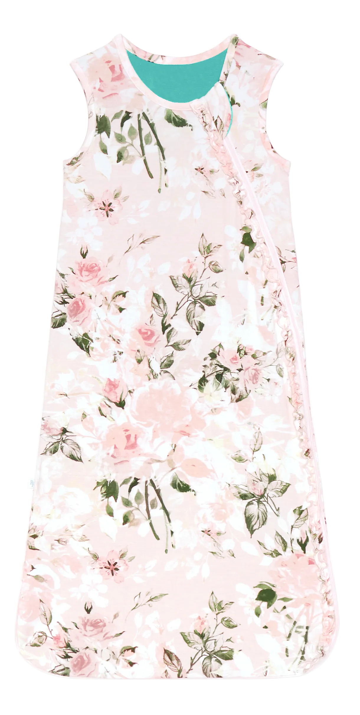 Posh Peanut 2.5 Tog Sleeveless Ruffled Sleep Bag - Vintage Pink Rose