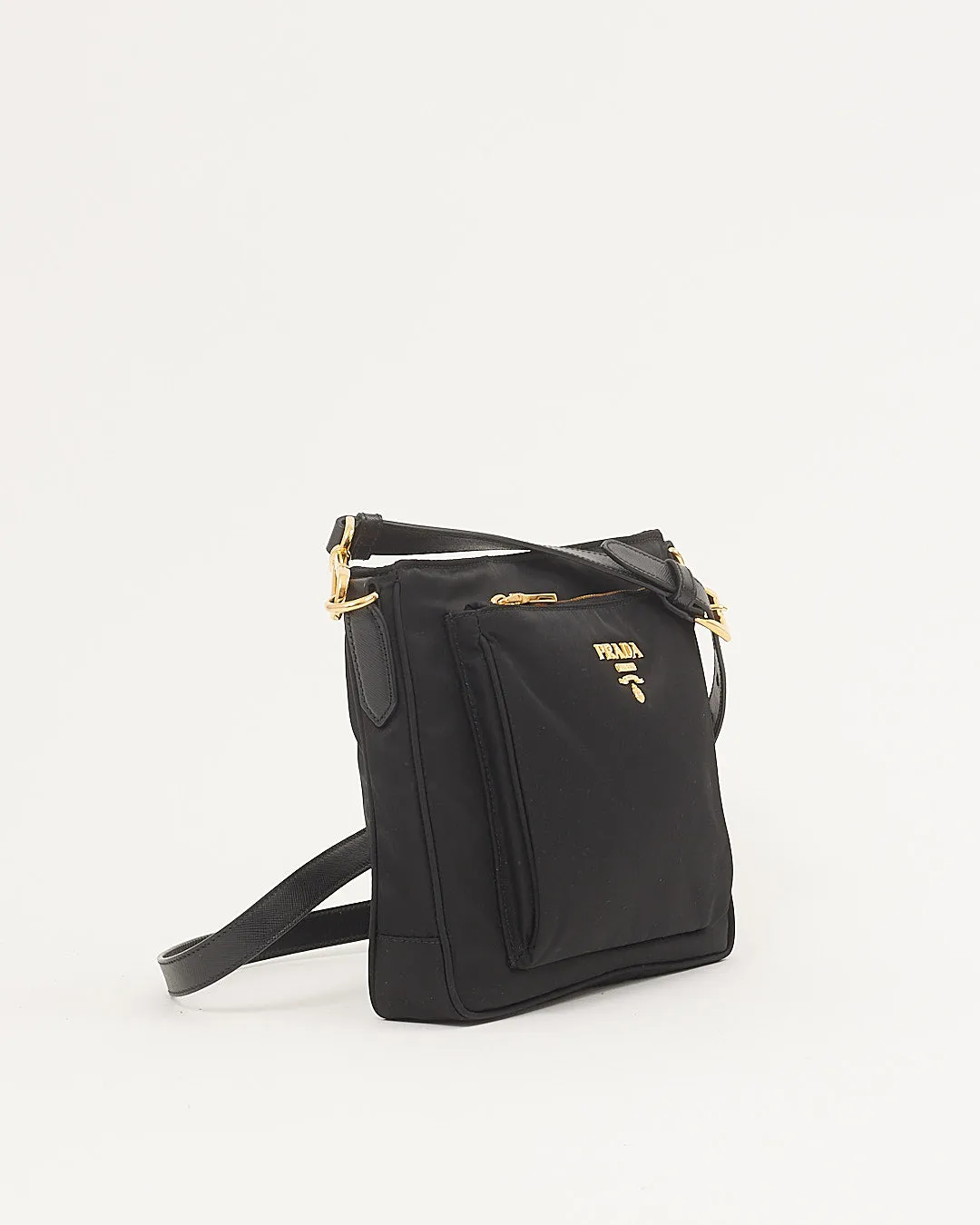 Prada Black Nylon Tessuto Crossbody Messenger Bag