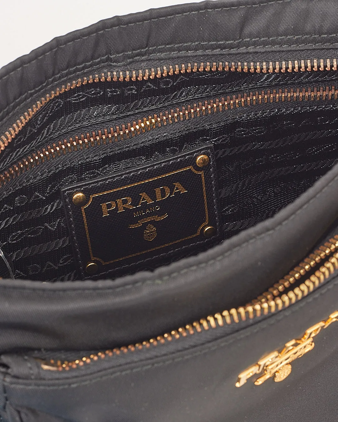 Prada Black Nylon Tessuto Crossbody Messenger Bag