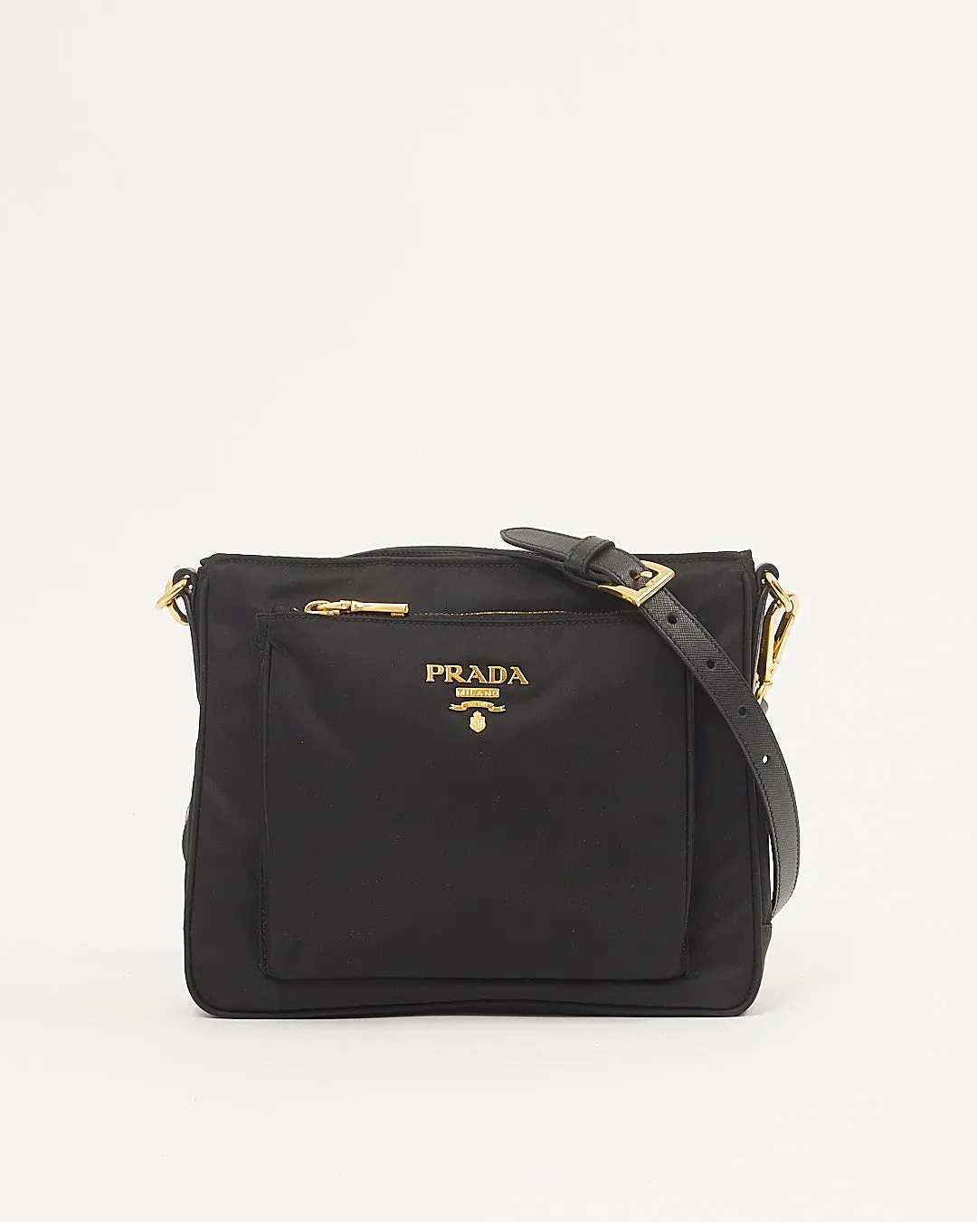 Prada Black Nylon Tessuto Crossbody Messenger Bag