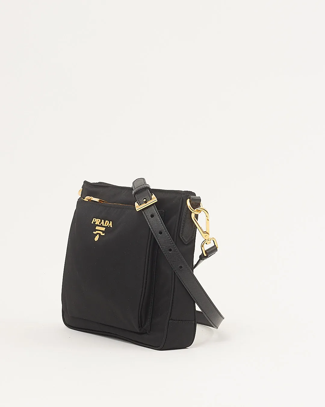 Prada Black Nylon Tessuto Crossbody Messenger Bag