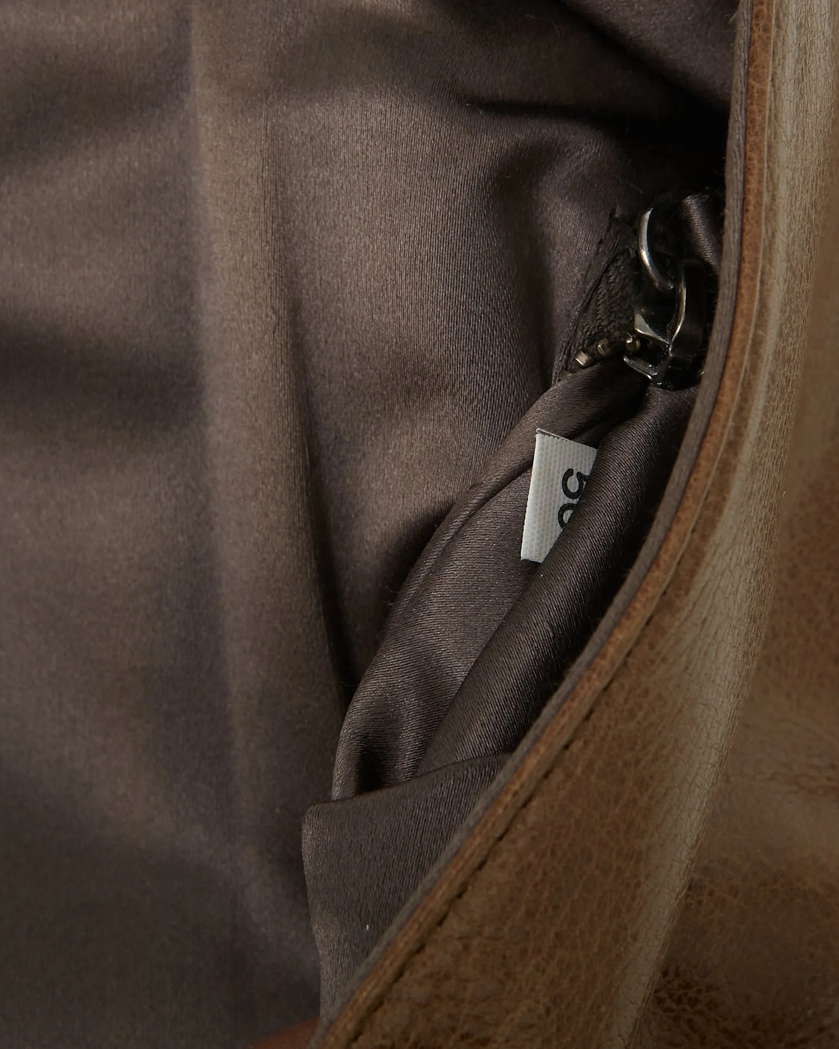 Prada Khaki Leather Shoulder Pochette Bag