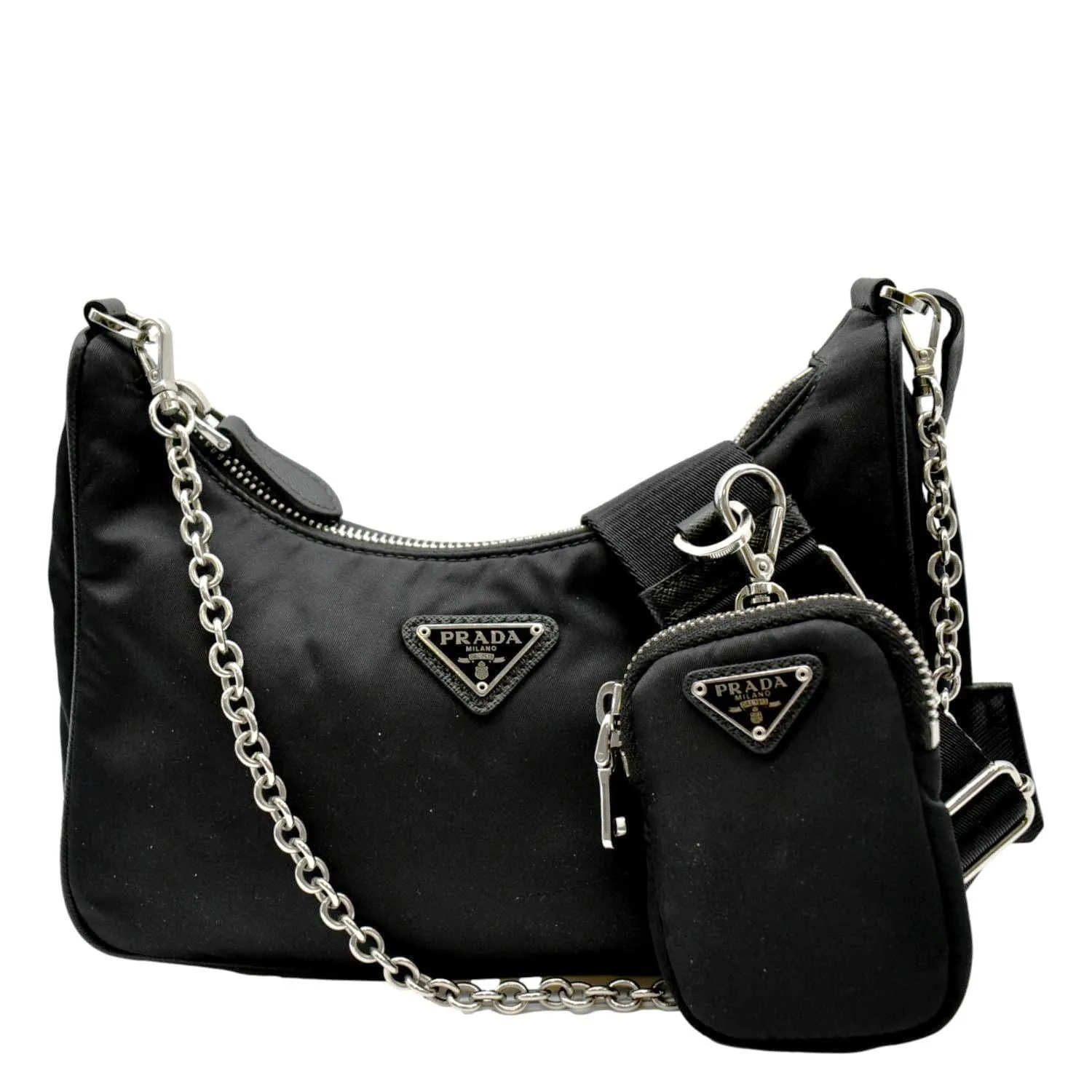 PRADA Re-Edition 2005 Re-Nylon Shoulder Bag Black