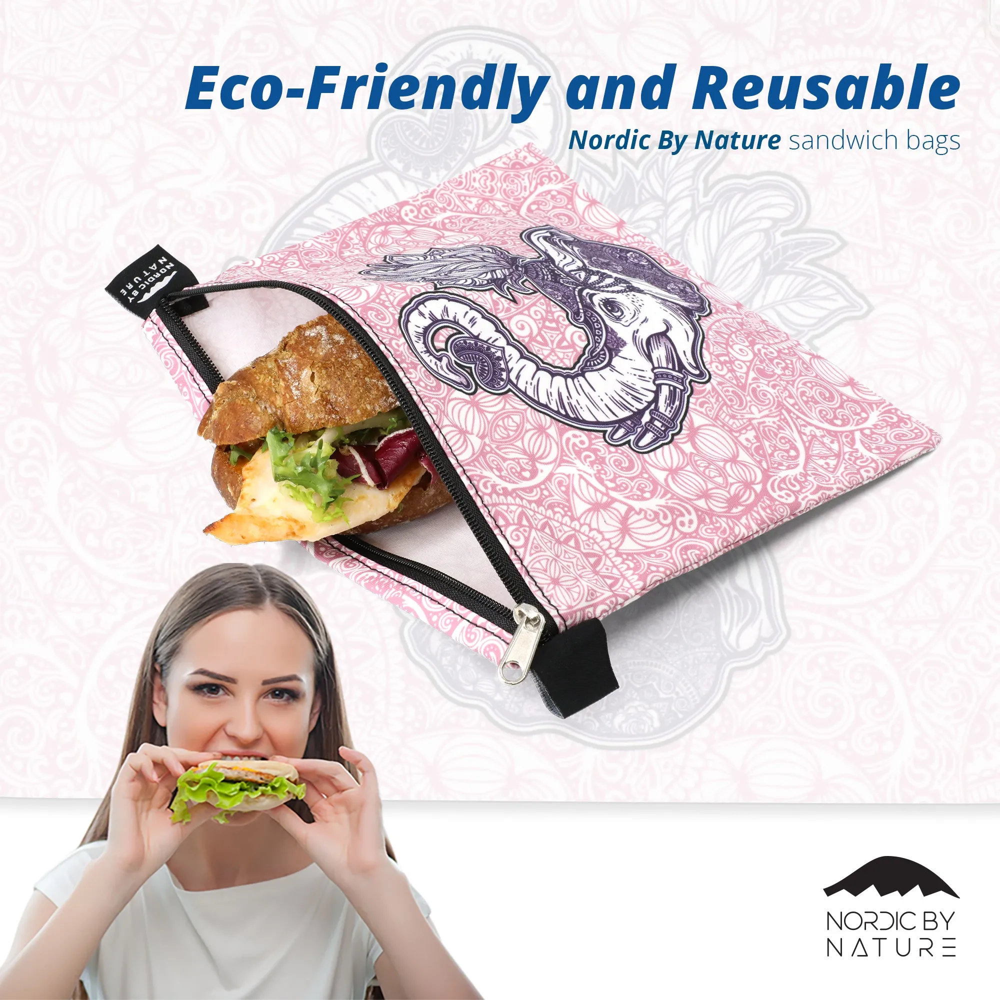 PREMIUM SANDWICH SET (4) - Pink Elephant