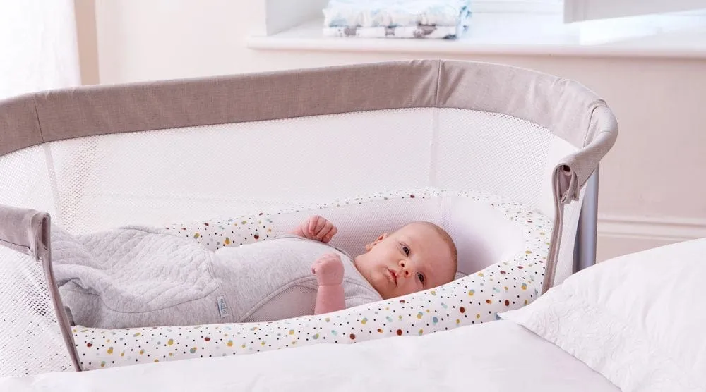 Purflo Sleep Tight Baby Bed with Spare Cover - Scandi Spot