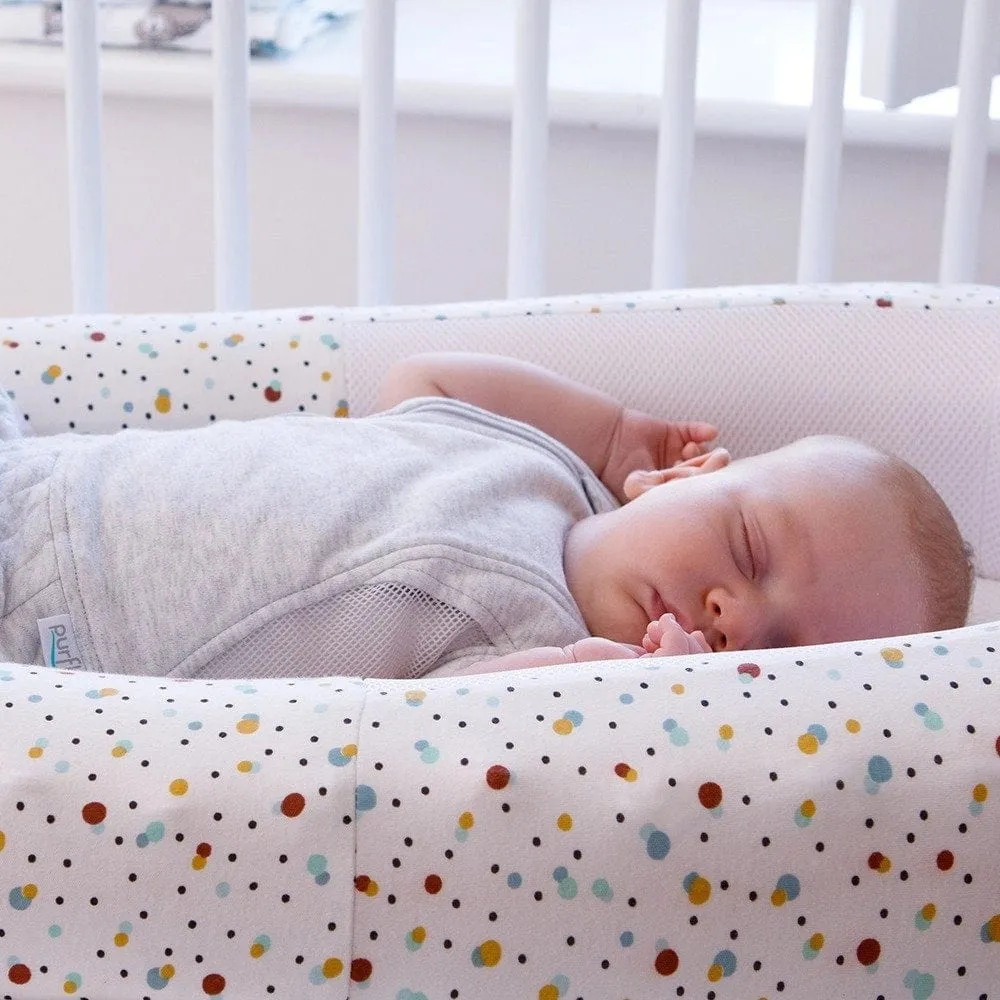 Purflo Sleep Tight Baby Bed with Spare Cover - Scandi Spot