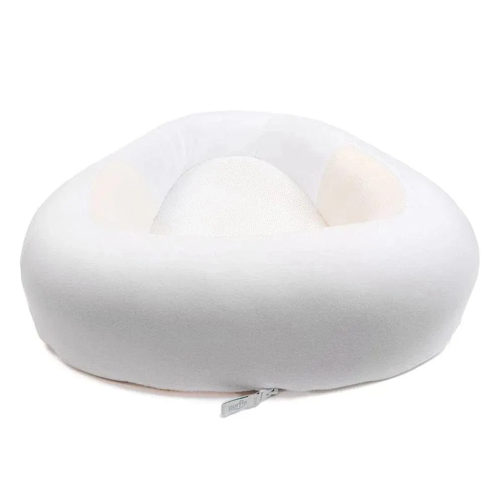 Purflo Sleep Tight Baby Bed with Spare Cover - Soft White