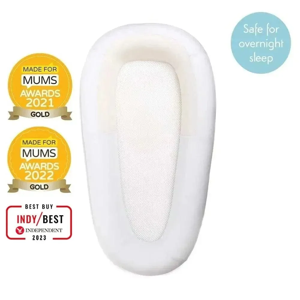 Purflo Sleep Tight Baby Bed with Spare Cover - Soft White