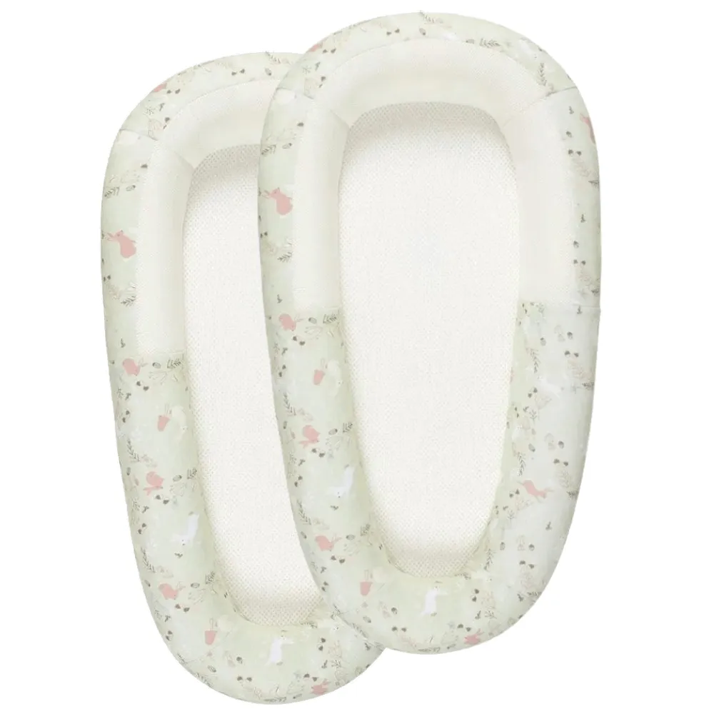 Purflo Sleep Tight Baby Bed with Spare Cover - Storybook Sage