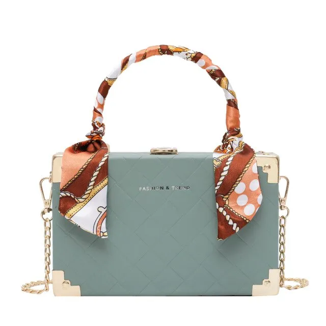 purses and handbags Fashion square box silk scarf accessories women's messenger bag sac a main femme bags for women 2020