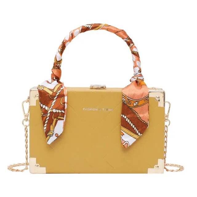 purses and handbags Fashion square box silk scarf accessories women's messenger bag sac a main femme bags for women 2020