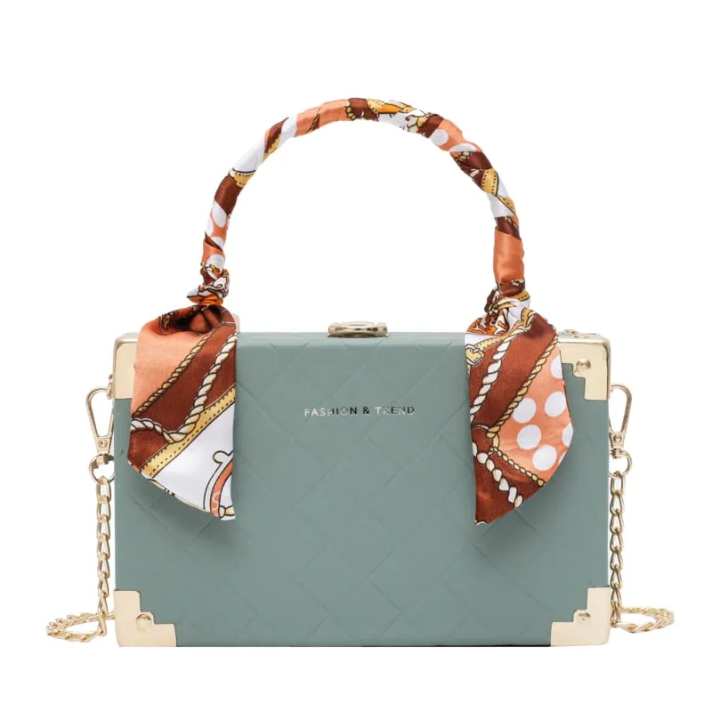 purses and handbags Fashion square box silk scarf accessories women's messenger bag sac a main femme bags for women 2020