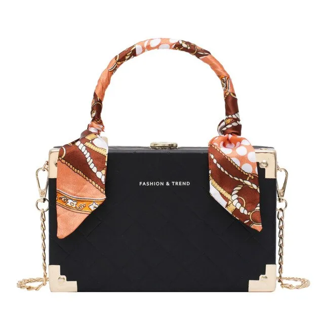 purses and handbags Fashion square box silk scarf accessories women's messenger bag sac a main femme bags for women 2020