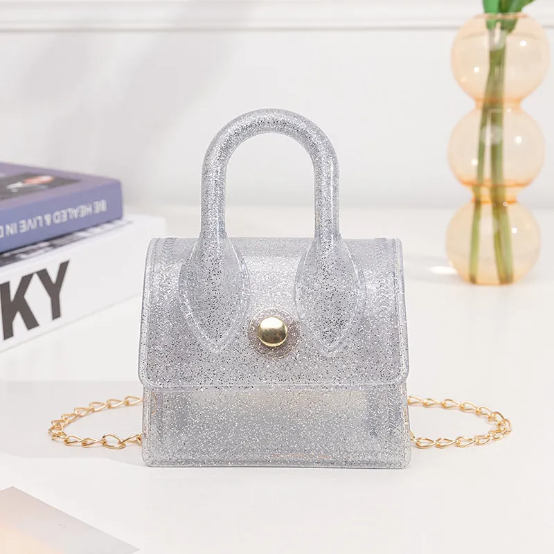 PVC Silicone Chain Bag Shoulder Messenger Mini Jelly Bag