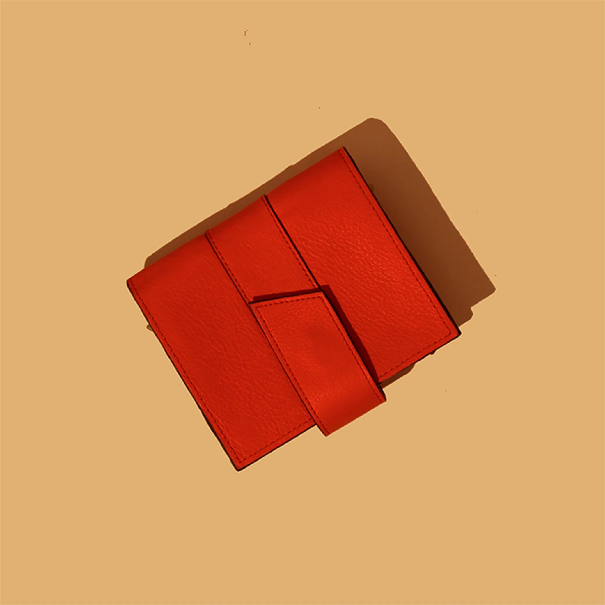 "Natkhat" Buckle Wallet - Orange
