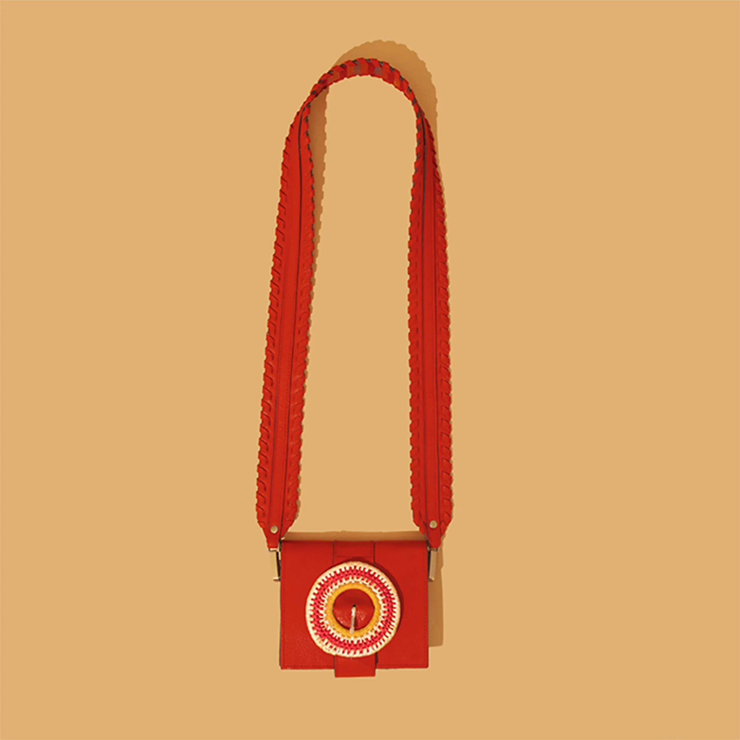"Natkhat" Buckle Wallet - Orange