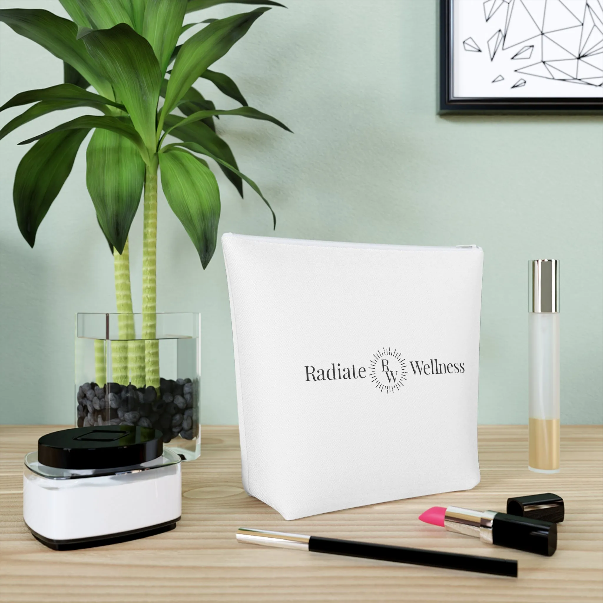 Radiate Wellness Cotton Cosmetic Bag