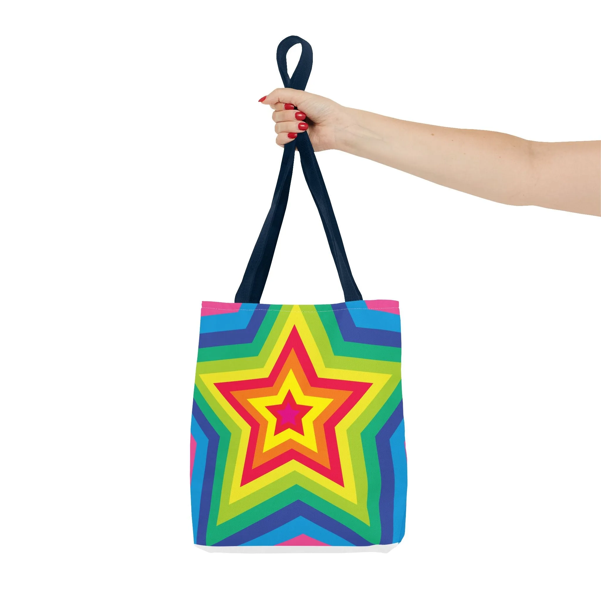 Rainbow Star Tote Bag