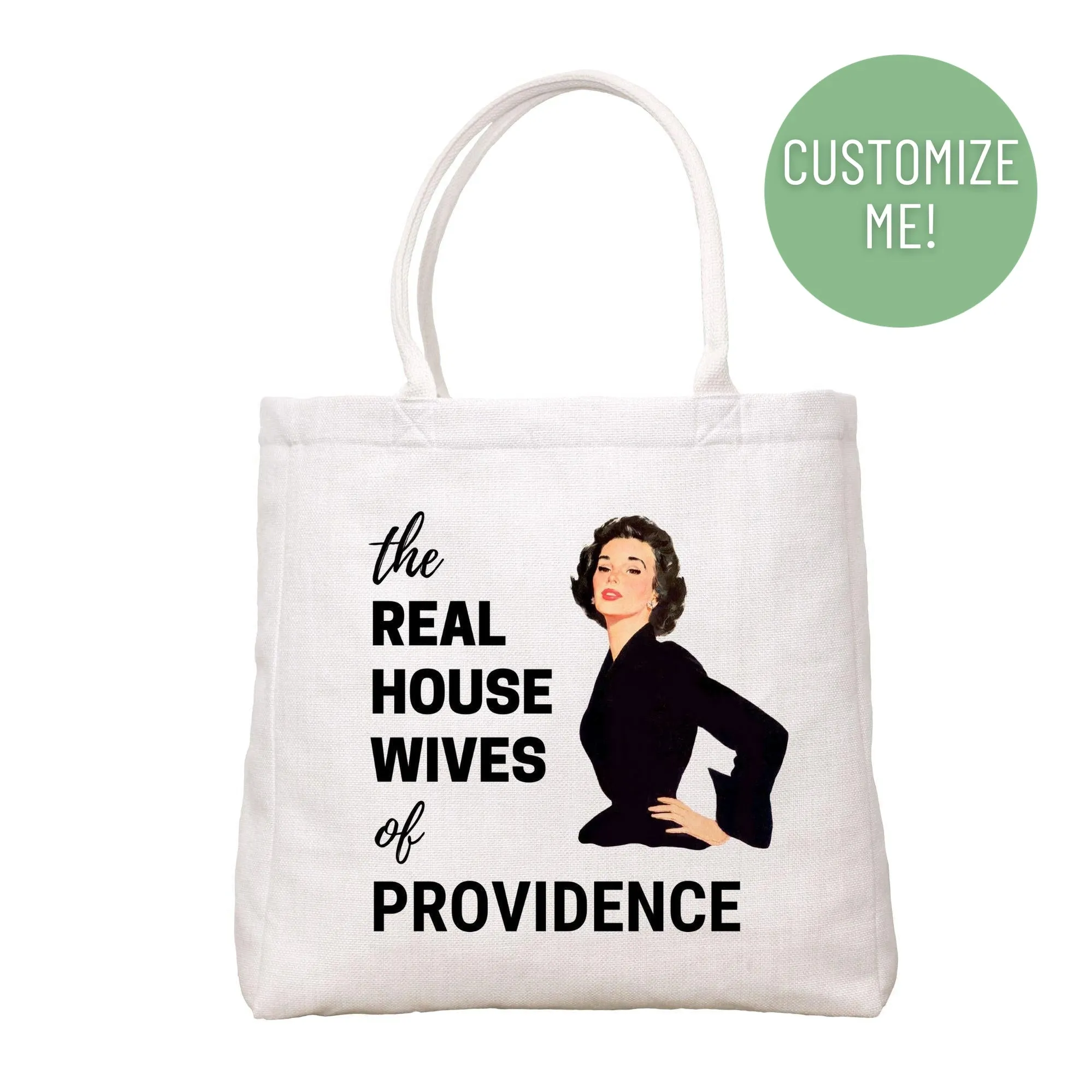 Real Housewives Lady In Black Tote Bag